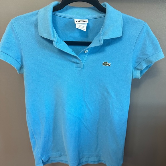 LACOSTE | Men’s Size 38 Small Light Blue Polo - Picture 4 of 7